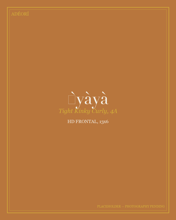 Ọ̀yàyà — Tight Kinky Curly HD Frontal, 13x6