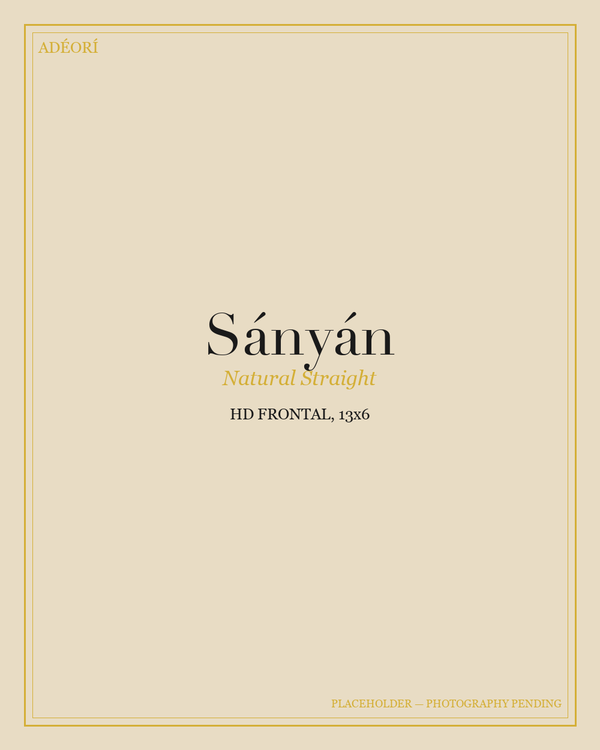 Sányán — Natural Straight HD Frontal, 13x6