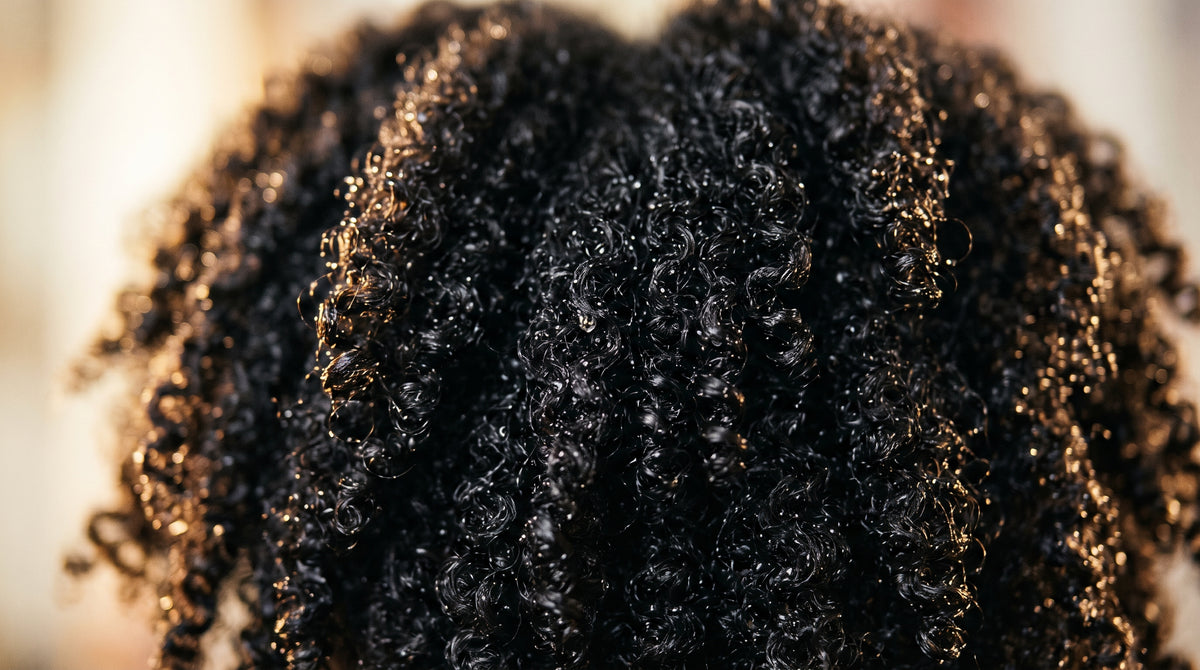Freshly washed 4C coils with water droplets, springing back into shape