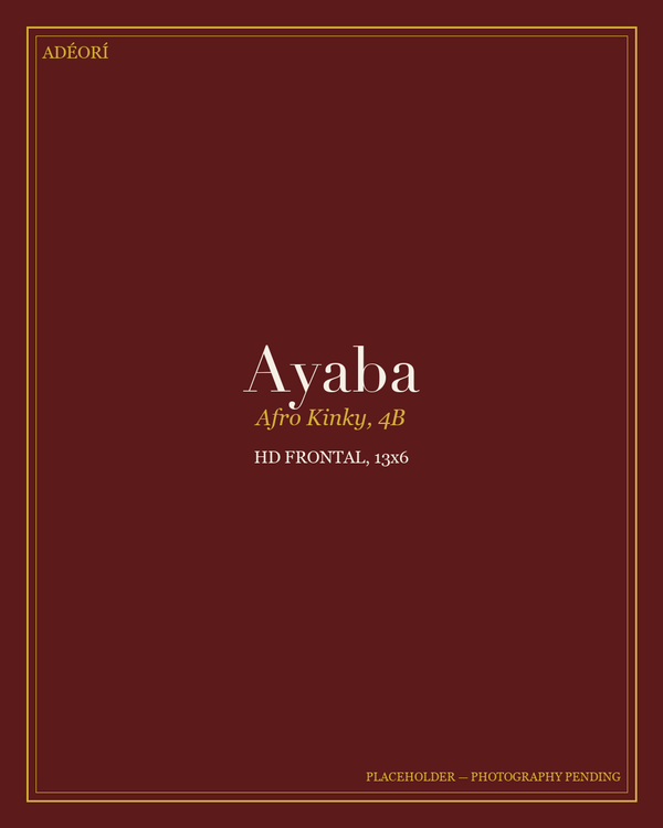 Ayaba — Afro Kinky HD Frontal, 13x6