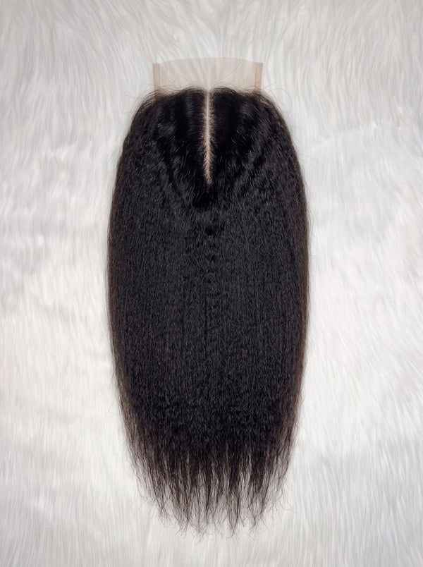 Dídán - Kinky straight blowout HD lace closure, 5x5
