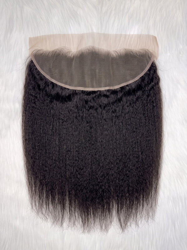 Dídán - Kinky straight blowout HD lace frontal, 13x6