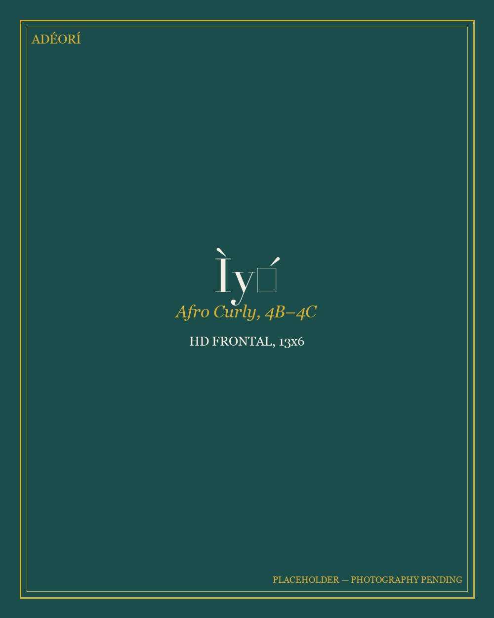 Ìyẹ́ — Afro Curly HD Frontal, 13x6