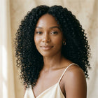 Adéorí Burmese Curly virgin hair — full installed look