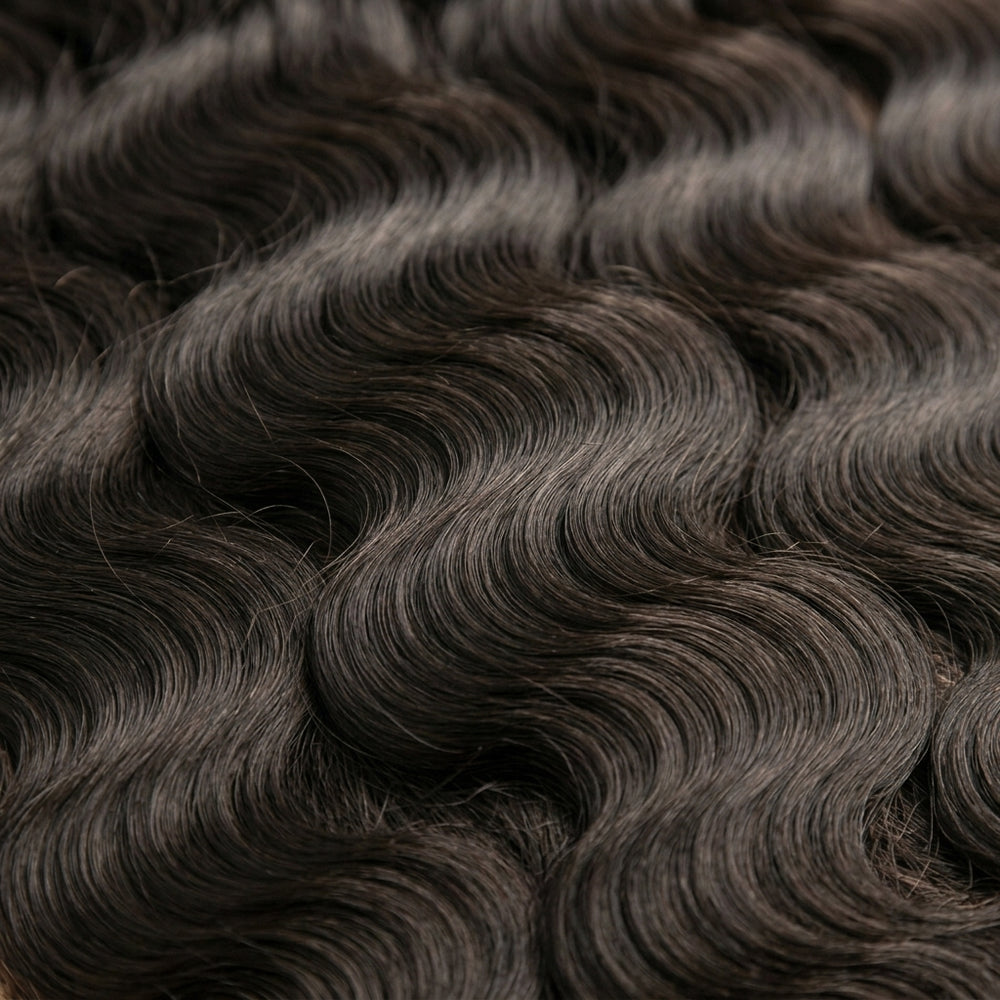 Adéorí Body Wave hair texture detail — cuticle-intact Remy virgin hair