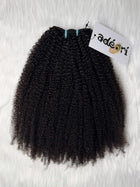 Adé - 4C Kinky Coily weft, fanned to show the full coil pattern