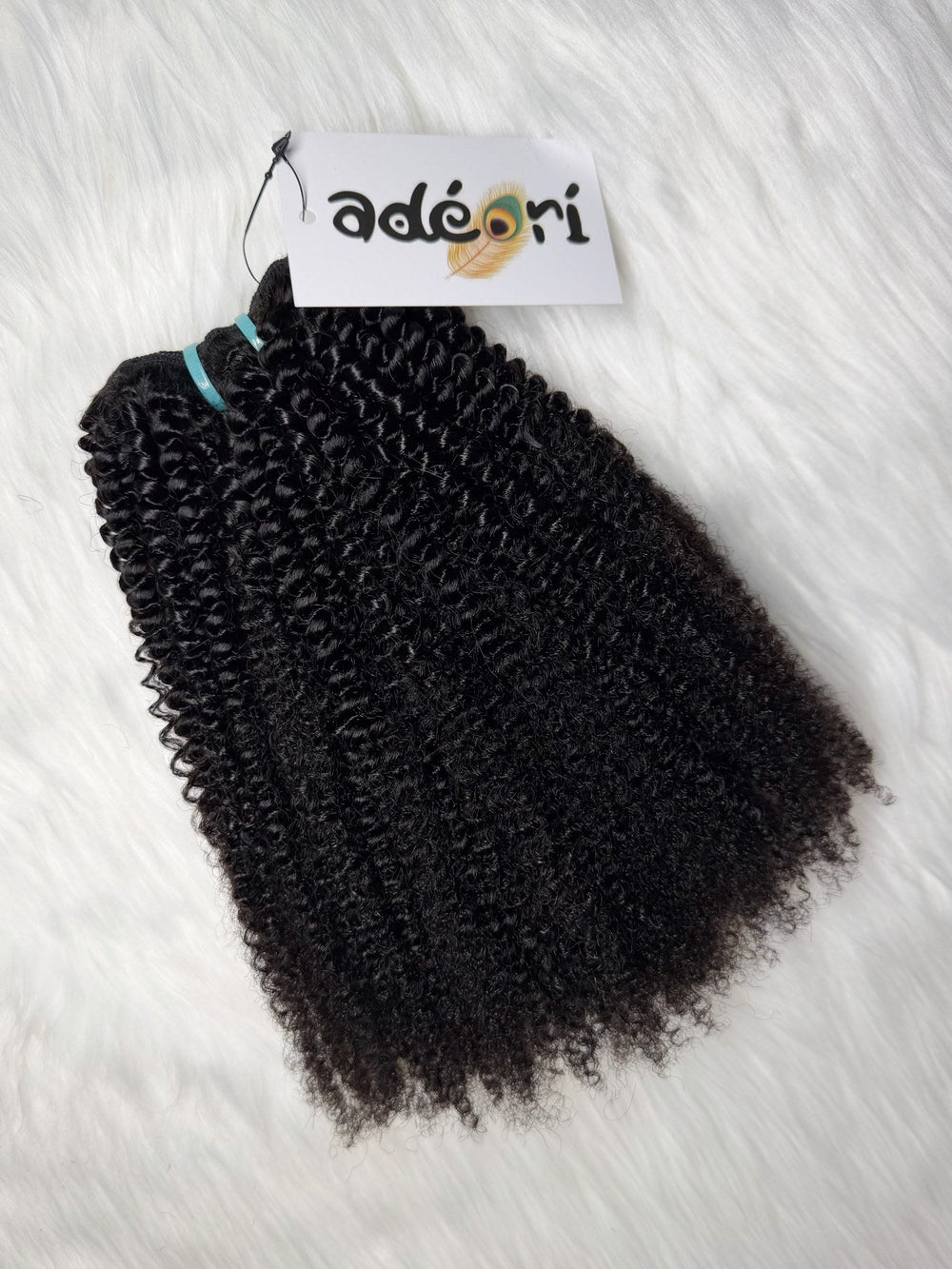 Ayaba - Afro Kinky, 4B weft, folded to show density