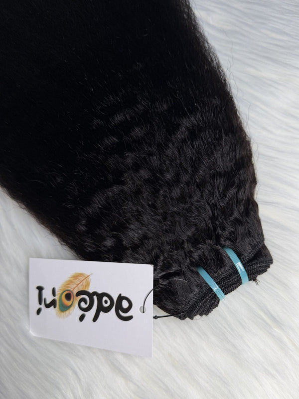 Dídán - Kinky Straight Blowout weft, folded to show body