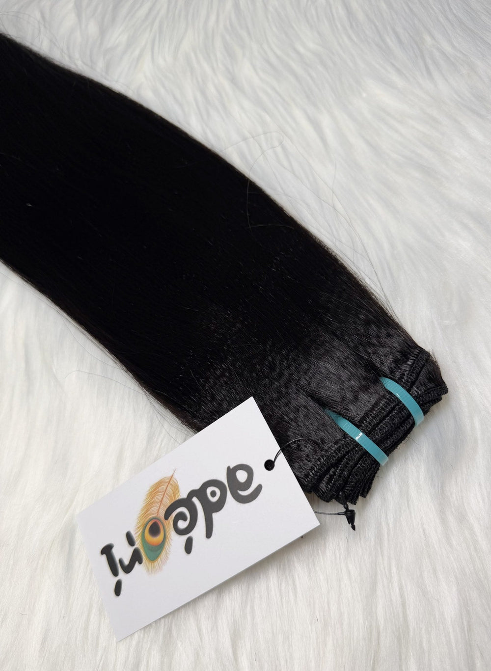 Sányán natural straight texture weft