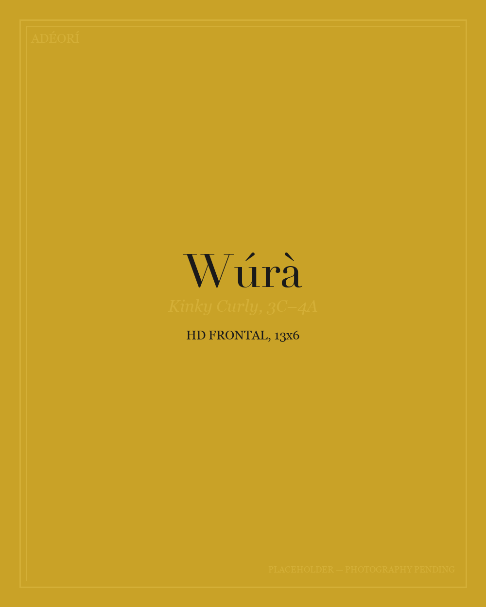 Wúrà — Kinky Curly HD Frontal, 13x6