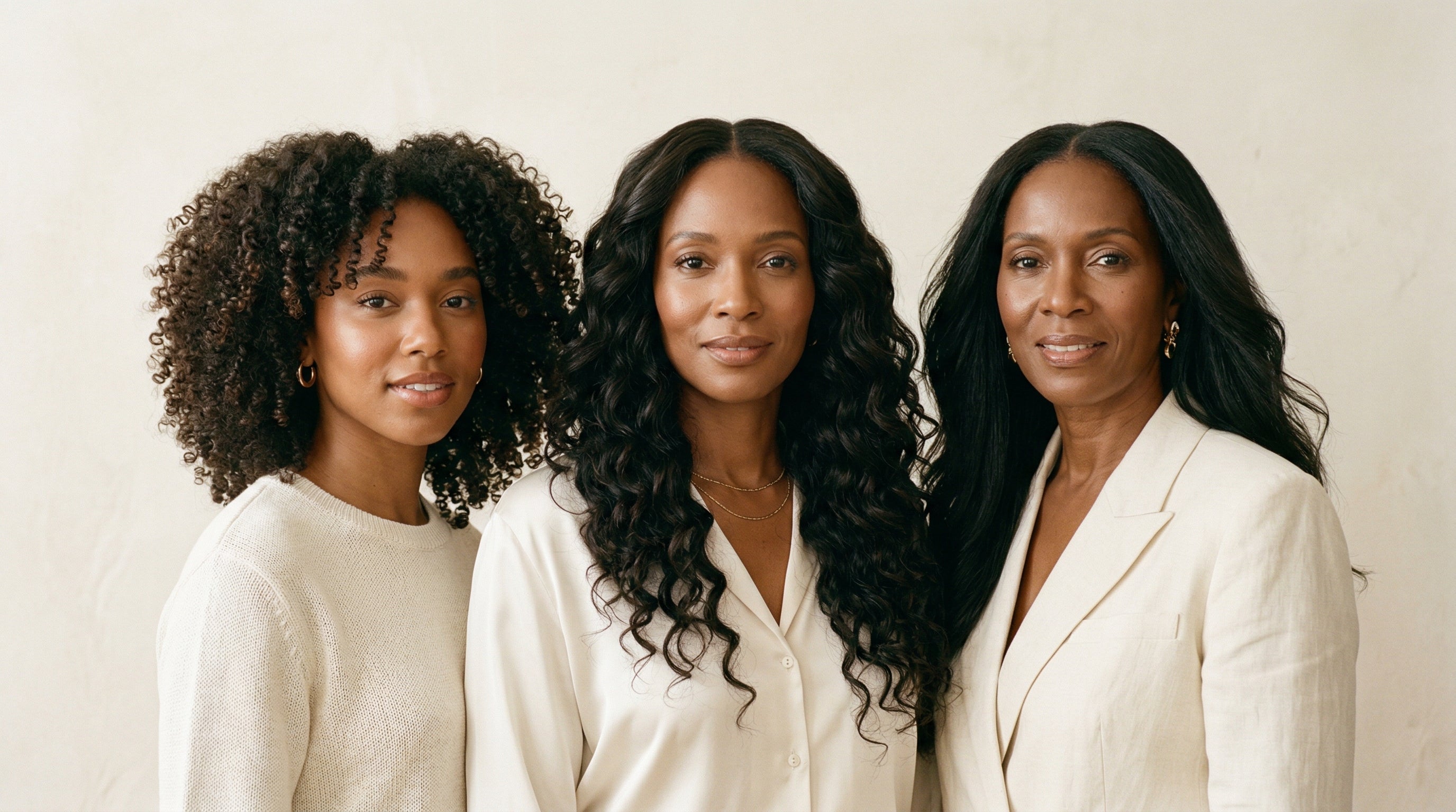 Women of all hair textures wearing Adéorí